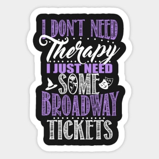 Broadway Tickets Sticker